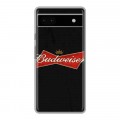 Дизайнерский силиконовый чехол для Google Pixel 6a Budweiser