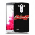 Дизайнерский пластиковый чехол для LG G3 (Dual-LTE) Budweiser