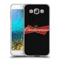 Дизайнерский пластиковый чехол для Samsung Galaxy E5 Budweiser