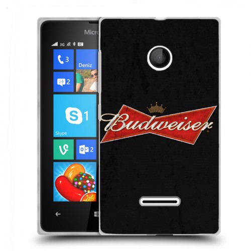 Дизайнерский пластиковый чехол для Microsoft Lumia 435 Budweiser