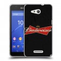 Дизайнерский пластиковый чехол для Sony Xperia E4g Budweiser