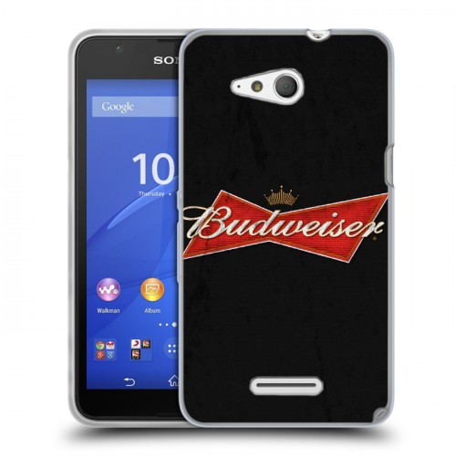 Дизайнерский пластиковый чехол для Sony Xperia E4g Budweiser