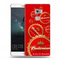 Дизайнерский пластиковый чехол для Huawei Mate S Budweiser