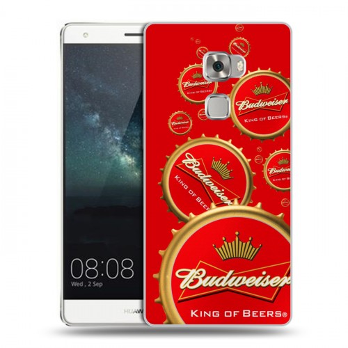 Дизайнерский пластиковый чехол для Huawei Mate S Budweiser