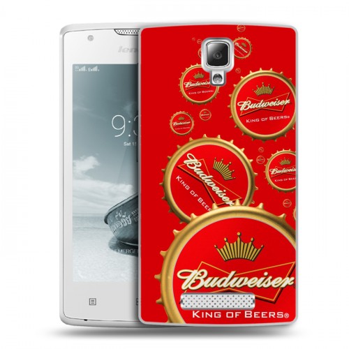 Дизайнерский пластиковый чехол для Lenovo A1000 Budweiser