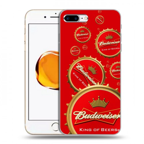 Дизайнерский пластиковый чехол для Iphone 7 Plus / 8 Plus Budweiser