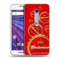 Дизайнерский пластиковый чехол для Lenovo Moto G Budweiser