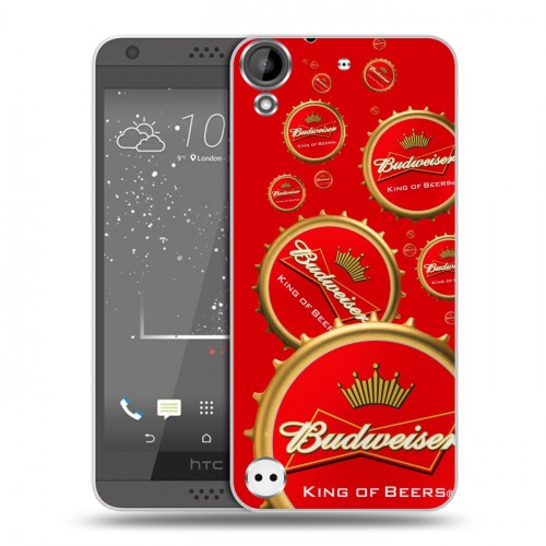 Дизайнерский пластиковый чехол для HTC Desire 530 Budweiser