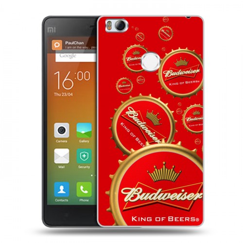 Дизайнерский пластиковый чехол для Xiaomi Mi4S Budweiser