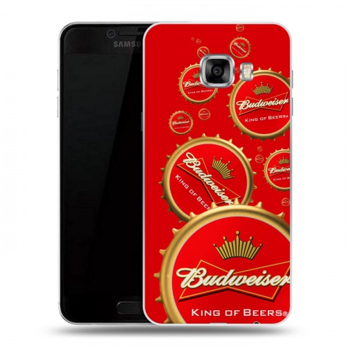 Дизайнерский пластиковый чехол для Samsung Galaxy C5 Budweiser