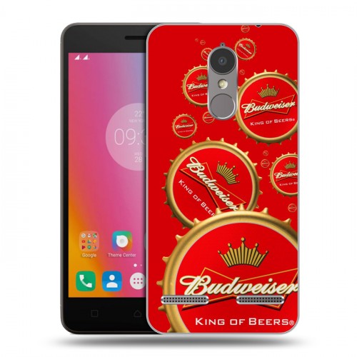 Дизайнерский силиконовый чехол для Lenovo K6 Budweiser