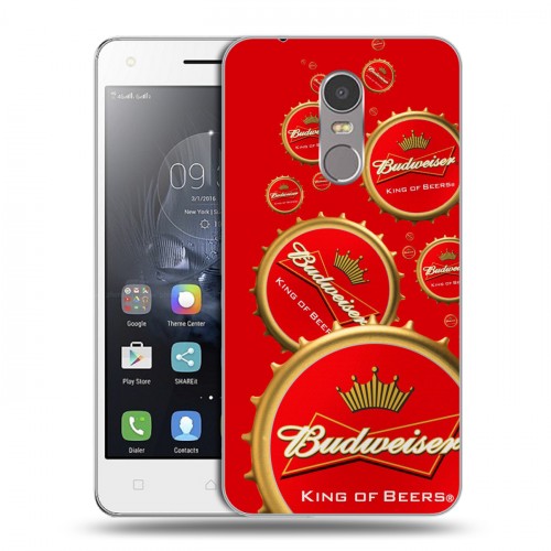 Дизайнерский пластиковый чехол для Lenovo K6 Note Budweiser