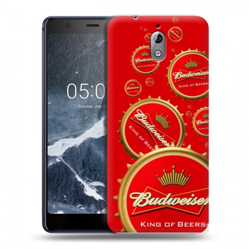 Дизайнерский силиконовый чехол для Nokia 3.1 Budweiser