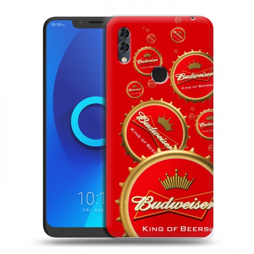 Дизайнерский силиконовый чехол для Alcatel 5V Budweiser