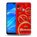 Дизайнерский пластиковый чехол для Huawei Y6 (2019) Budweiser