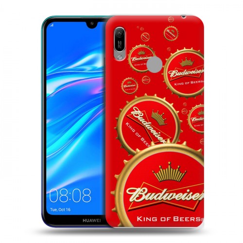 Дизайнерский пластиковый чехол для Huawei Y6 (2019) Budweiser