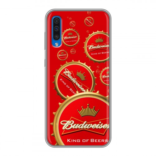 Дизайнерский силиконовый чехол для Samsung Galaxy A50 Budweiser