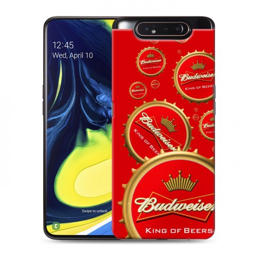 Дизайнерский пластиковый чехол для Samsung Galaxy A80 Budweiser