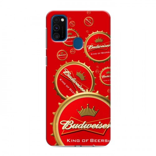 Дизайнерский силиконовый чехол для Samsung Galaxy M30s Budweiser