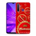 Дизайнерский силиконовый чехол для Realme 5 Budweiser