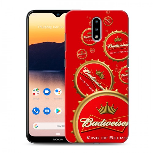 Дизайнерский пластиковый чехол для Nokia 2.3 Budweiser