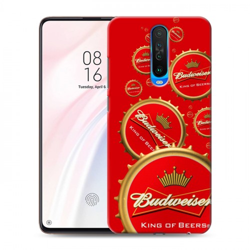 Дизайнерский пластиковый чехол для Xiaomi RedMi K30 Budweiser