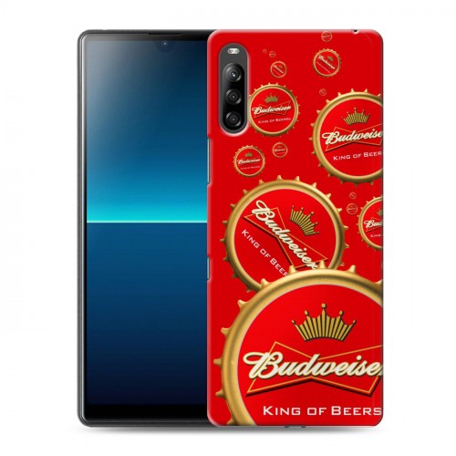 Дизайнерский силиконовый с усиленными углами чехол для Sony Xperia L4 Budweiser