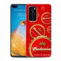 Дизайнерский пластиковый чехол для Huawei P40 Budweiser