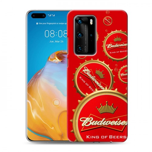 Дизайнерский пластиковый чехол для Huawei P40 Pro Budweiser