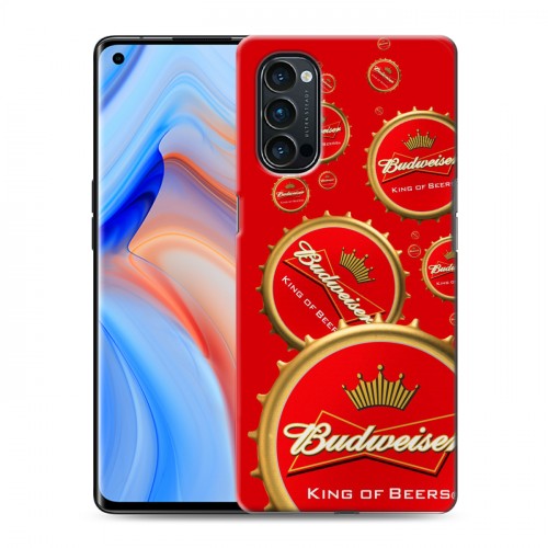 Дизайнерский пластиковый чехол для OPPO Reno4 Pro Budweiser