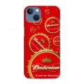 Дизайнерский силиконовый чехол для Iphone 13 Budweiser