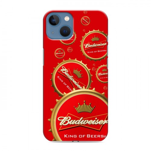 Дизайнерский силиконовый чехол для Iphone 13 Budweiser