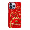 Дизайнерский силиконовый чехол для Iphone 13 Pro Budweiser