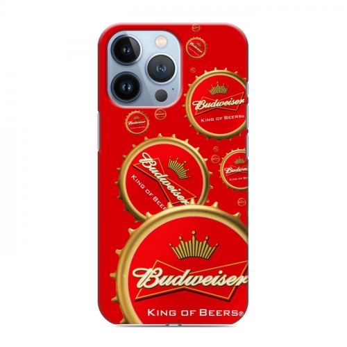 Дизайнерский силиконовый чехол для Iphone 13 Pro Budweiser