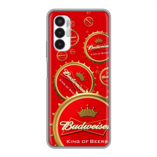 Дизайнерский силиконовый чехол для Tecno Pova 3 Budweiser