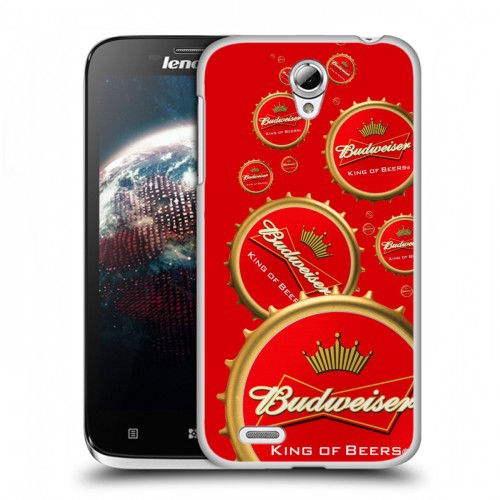 Дизайнерский пластиковый чехол для Lenovo A859 Ideaphone Budweiser