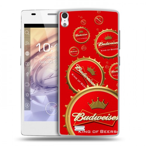 Дизайнерский пластиковый чехол для Prestigio Grace Budweiser