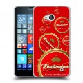 Дизайнерский пластиковый чехол для Microsoft Lumia 640 Budweiser