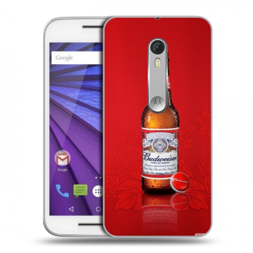 Дизайнерский пластиковый чехол для Lenovo Moto G Budweiser