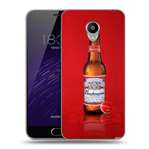 Дизайнерский силиконовый чехол для Meizu M3s Mini Budweiser