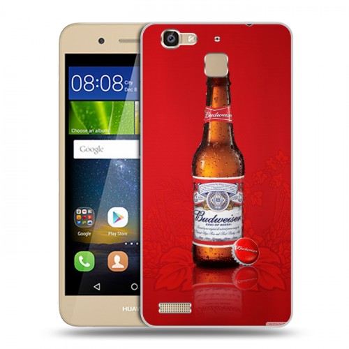 Дизайнерский пластиковый чехол для Huawei GR3 Budweiser