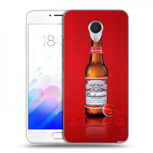 Дизайнерский пластиковый чехол для Meizu M3E Budweiser