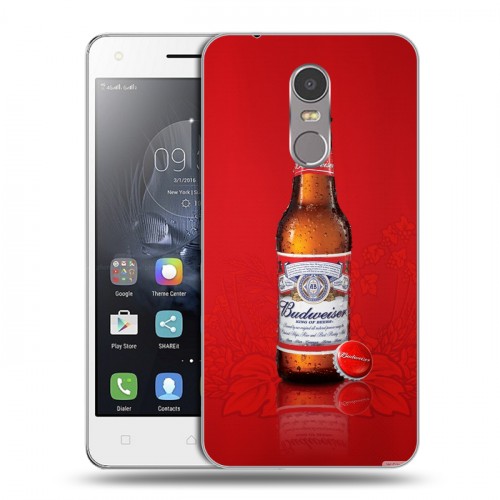 Дизайнерский пластиковый чехол для Lenovo K6 Note Budweiser