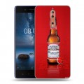 Дизайнерский пластиковый чехол для Nokia 8 Budweiser