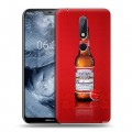 Дизайнерский пластиковый чехол для Nokia 6.1 Plus Budweiser