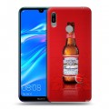 Дизайнерский пластиковый чехол для Huawei Y6 (2019) Budweiser