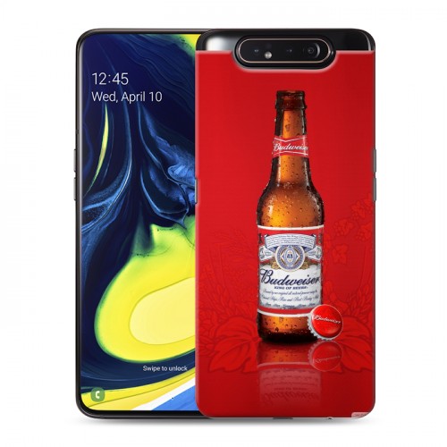 Дизайнерский пластиковый чехол для Samsung Galaxy A80 Budweiser