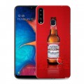 Дизайнерский пластиковый чехол для Samsung Galaxy A20s Budweiser