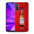 Дизайнерский силиконовый чехол для Realme 5 Budweiser