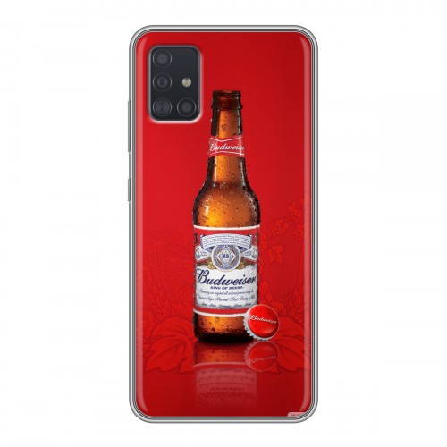 Дизайнерский силиконовый чехол для Samsung Galaxy A51 Budweiser